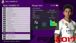 PES 2017 NEW OPTION FILE UPDATE TRANSFER 2023/2024 ALL PATCH