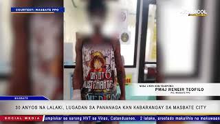 30 anyos na lalaki, lugdan sa pananaga kan kabarangay sa Masbate City.