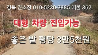 매물 362# 경북 진소장 #의성 부동산 #군위부동산 #안동부동산 #경북 부동산 #의성 토지 매매 #군위땅 매매 #과수원 매매 #촌집 매매 #임야 매매 #안동 땅 매매 #진소장