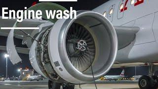 How to perform engine wash on aircraft