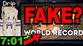 der neue Minecraft Speedrun Weltrekord ist Fake... oder?