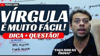 COMO ACERTAR TODAS AS QUESTÕES DE VÍRGULA! (é muito fácil!) / Sintaxe com Pedro Lima #AULA13