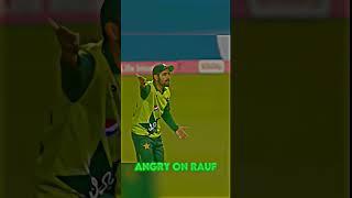 Babar Azam Angry on Haris Rauf  #ytshorts #cricketshorts