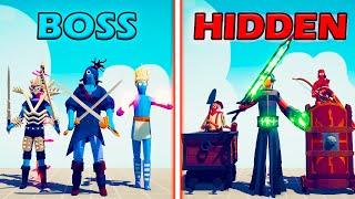 NEW HIDDEN TEAM vs BOSS UNITS TEAM - Totally Accurate Battle Simulator | TABS