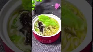 传统中华美食甜品点心131紫菜葱油汤面Traditional Chinese Food Dessert Dessert Seaweed Noodle Soup