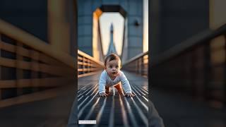  Baby Entered Spaceship  #ai #baby #rescue #cute