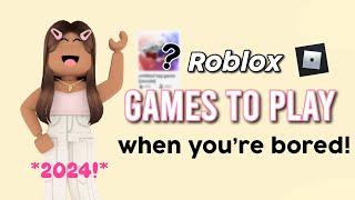 5 FUN ROBLOX games to play when you’re bored! (2024!)