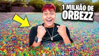 ENCHI MINHA BANHEIRA COM 1 MILHÃO DE ORBEEZ 