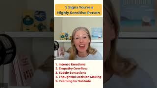 5 signs you're a highly sensitive person  #highlysensitiveperson #highlysensitive #podcast #shorts