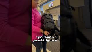 Spirit airlines vs frontier airlines personal item backpacks from Temu & Calpak #personalitem #temu