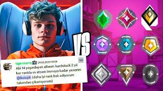 İMMO'ya kadar herkesi yenerim diyen GOLD'u her RANK'la VS attırdık! | Valorant