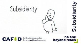 Catholic Social Teaching: Subsidiarity | CAFOD