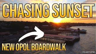 NEW OPOL BOARDWALK Chasing Sunset along the Shoreline 4K