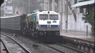 What An Engine ? THE GODFATHER  (First Imported Electro Motive Diesel Locomotive) Sparkling In Rains