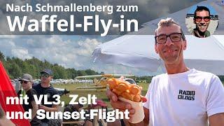 Zum Waffel-Fly-in nach Schmallenberg-Rennefeld mit VL3, Zelt und Sunset-Flight - Ultraleichtfliegen