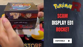 POKEMON - UNE FAUSSE DISPLAY ROCKET ED1 a 10.000€ OUVERTE EN LIVE ( SCAM )