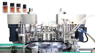 Robotic arm cosmetic jar/cream bottle filling capping machine 50 BPM（Free solution）