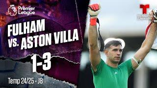 Highlights & Goals: Fulham vs. Aston Villa 1-3 | Premier League | Telemundo Deportes