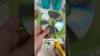 Cutting up cds! ️ #art #artist #diy #artsandcrafts #tipsandtricks #lifehacks