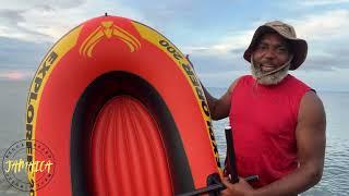 Explorer 200 inflatable boat first time testing it out in the ocean