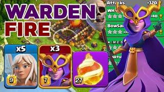 Super Powerful TH16 Warden Walk Fireball Super Witch Wrecking Legend League Attacks!