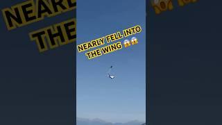 Nearly crashed the paraglider again #shorts #paragliding #crash