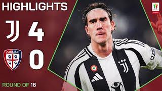 JUVENTUS-CAGLIARI 4-0 | HIGHLIGHTS | OTTAVI | Coppa Italia Frecciarossa 2024/25