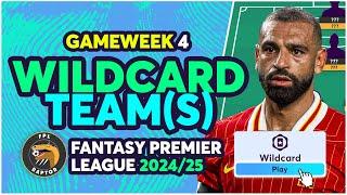 MY FPL GAMEWEEK 4 WILDCARD TEAM | SALAH & HAALAND! | Fantasy Premier League Tips 2024/25