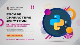 Escape Characters in Python | Python Beginner to Advance | Full Course