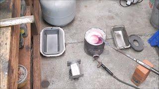 Experimental back yard metal casting