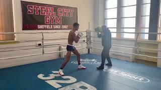 Haris NAMANI boxing in his underwear