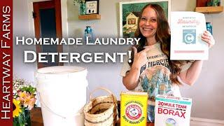 How to make laundry detergent: Clean, Homemade, Money Saving, Recipe! | Heartway Farms