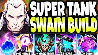 Tank Cho'Gath Top?! WEAK!! My New Swain Build made him a SUPER TANK with 4x Burn and 4x Heal Effects