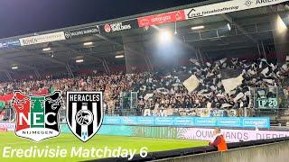 NEC Nijmegen vs. Heracles Almelo | great away support and win for Almelo