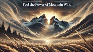 Feel the Power of Mountain Wind ️️ Serene Ambience with Nature's Whispering Sounds 