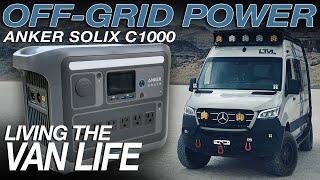 Cooking a Meal Off-Grid with an Anker SOLIX C1000 Portable Power Station | Living the Van Life