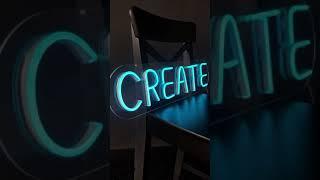 create neon sign#neonlights #ledneonsigns #viralshorts #interiorlights #neonvibes