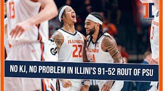 LIVE POD: Illini rout Penn State 91-52 without Kasparas Jakucionis