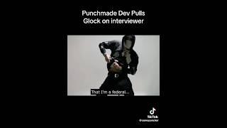 Punchmade Dev shoots interviewer during interview     #scamming #shorts #punchmadedev #jail #gun
