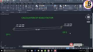 Scale factor calculation for coordinate || Professional surveyor ||