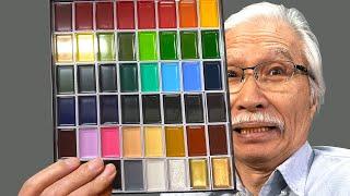 [Eng sub] What are these?  48 Japanese Colors Watercolor Set  / Kuretake / gansaitambi