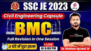 SSC JE Civil Engineering 2023 | BMC Marathon Class | Civil Engineering Capsule | By Shubham Agrawal