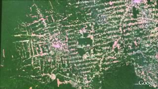 Amazon deforestation animation in Google Earth