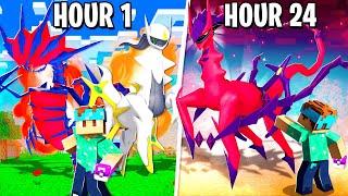 I Spent 24 HOURS in FUSION PIXELMON! (Pokémon in Minecraft)