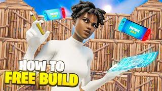 How To FREE BUILD Like a PRO on Nintendo Switch! (Easy Fortnite Building Tutorial For Beginners)