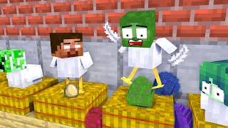 Monster School : Poor Chicken Monsters Lay Secret Eggs - Minecraft Animation