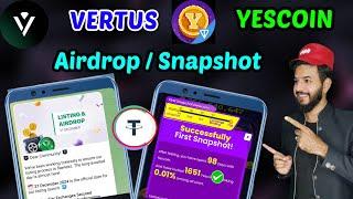 Vertus TGE & Listing Date out | Vertus Airdrop  | Zoo Airdrop date | Yescoin Snapshot listing date