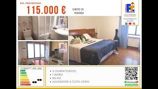 Piso venta 115.000€ 85m2 útiles, 3 hab. en el centro de Miranda de Ebro con ascensor a cota cero