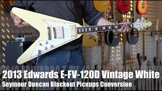 ESP Edwards E-FV-120D Vintage White converted to active pickups by a Metallica Fan