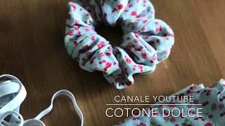 Scrunchie: cucire elastici per capelli in 2 minuti